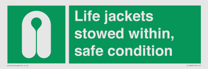 Life jackets stowed within